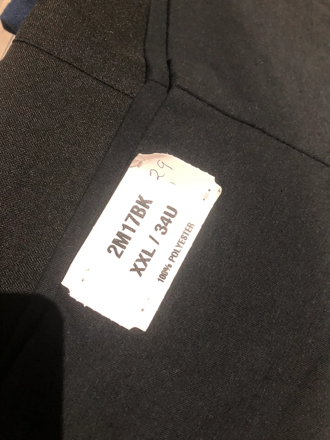 Black XXL Dress Pants