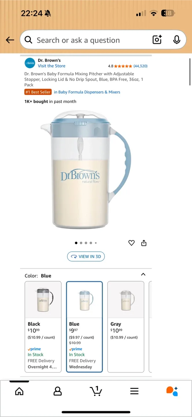 Dr. Brown's Bottle Warmer + Formula Mixing Pitcher image indicator(3)