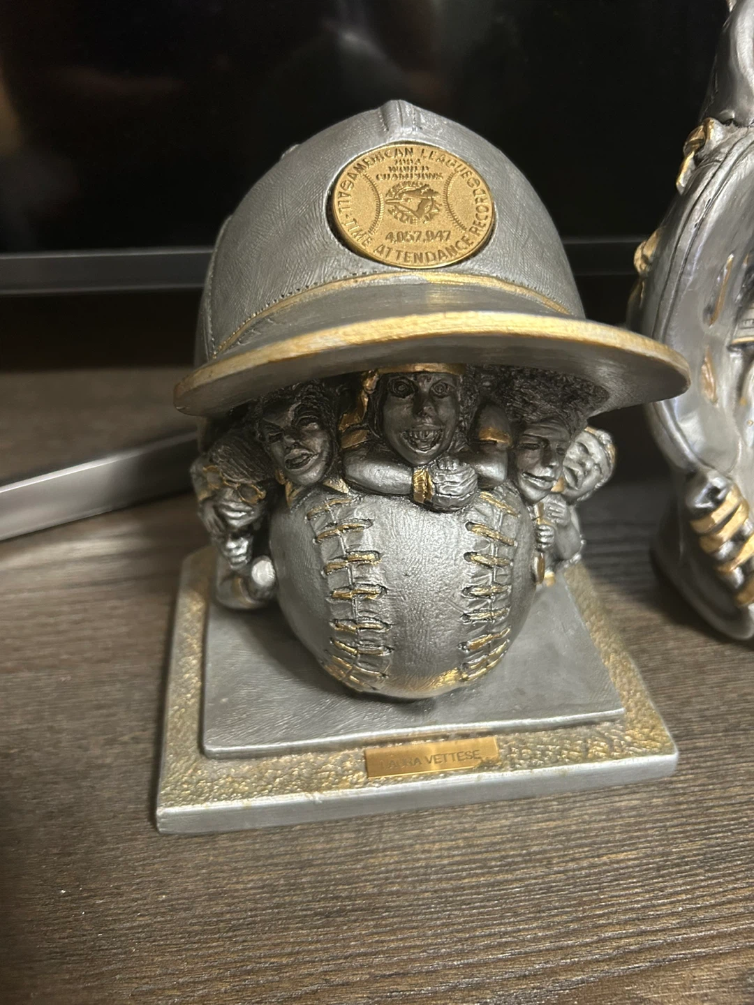 1992 1993 Jays World Series &Attendance Record Trophy Sculptures - photo 4