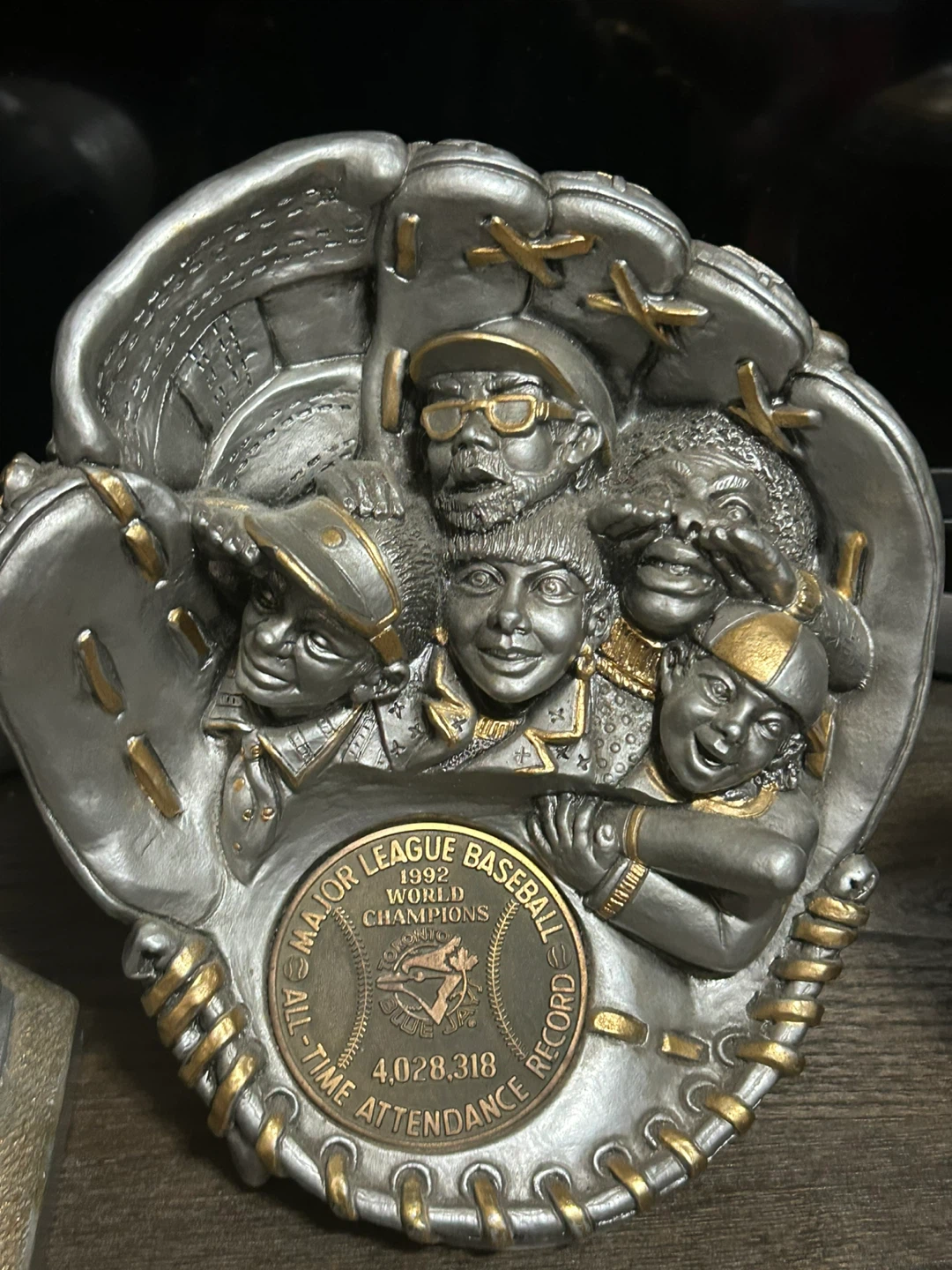 1992 1993 Jays World Series &Attendance Record Trophy Sculptures - photo 3