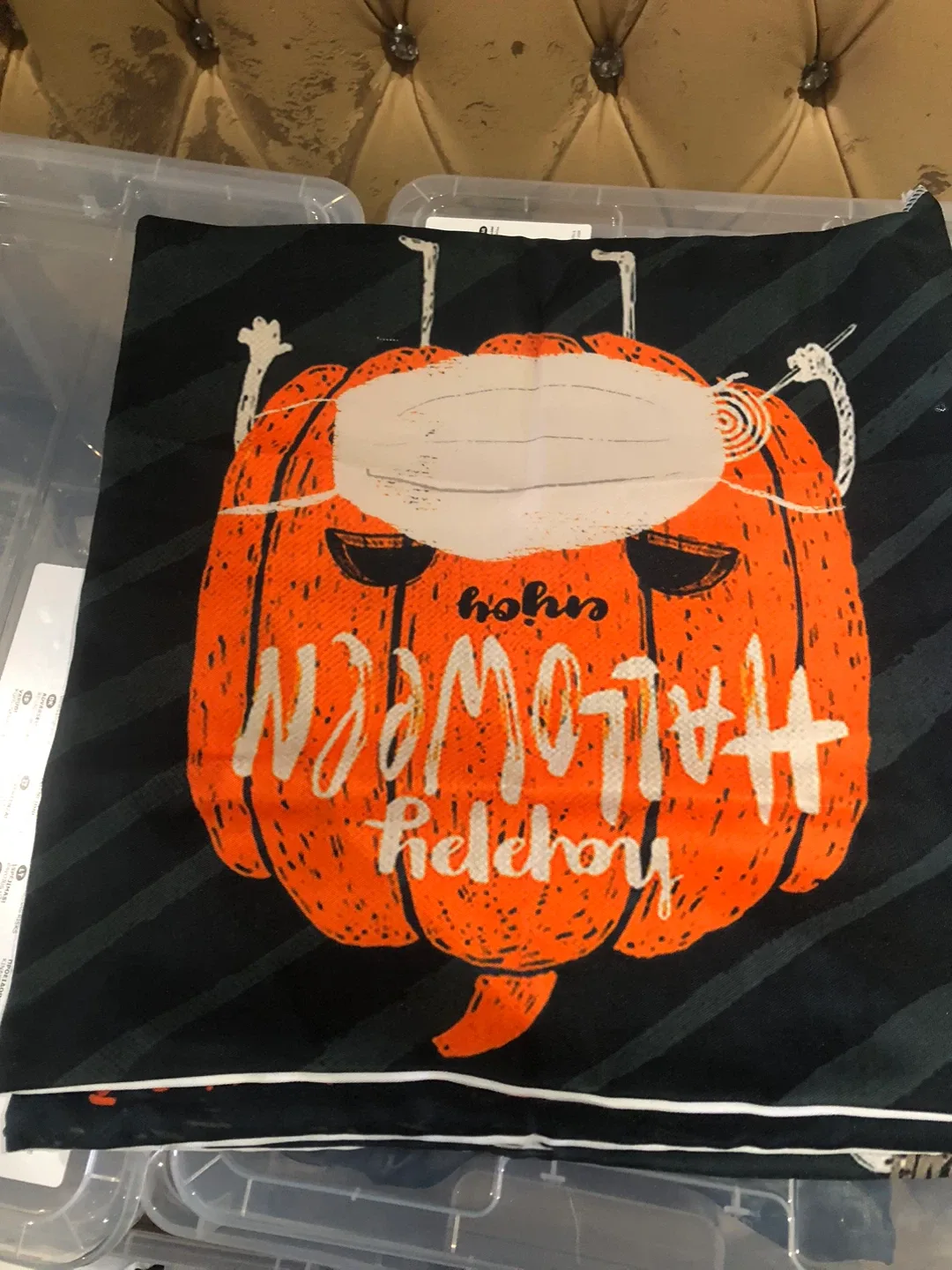 Halloween Themed Throw Pillow Covers (Set of 4)