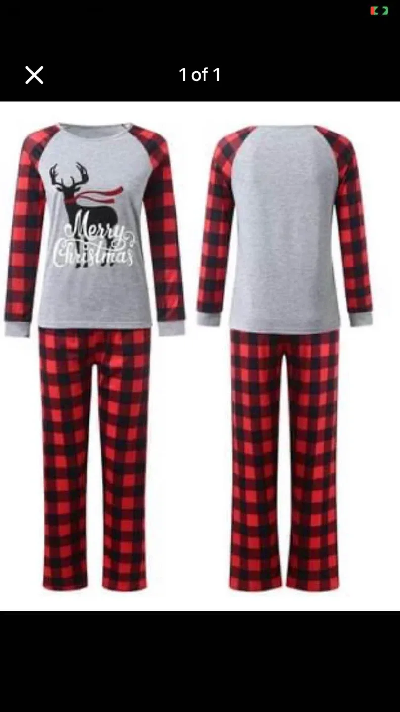 Christmas Pajama Set - Red & Black Plaid