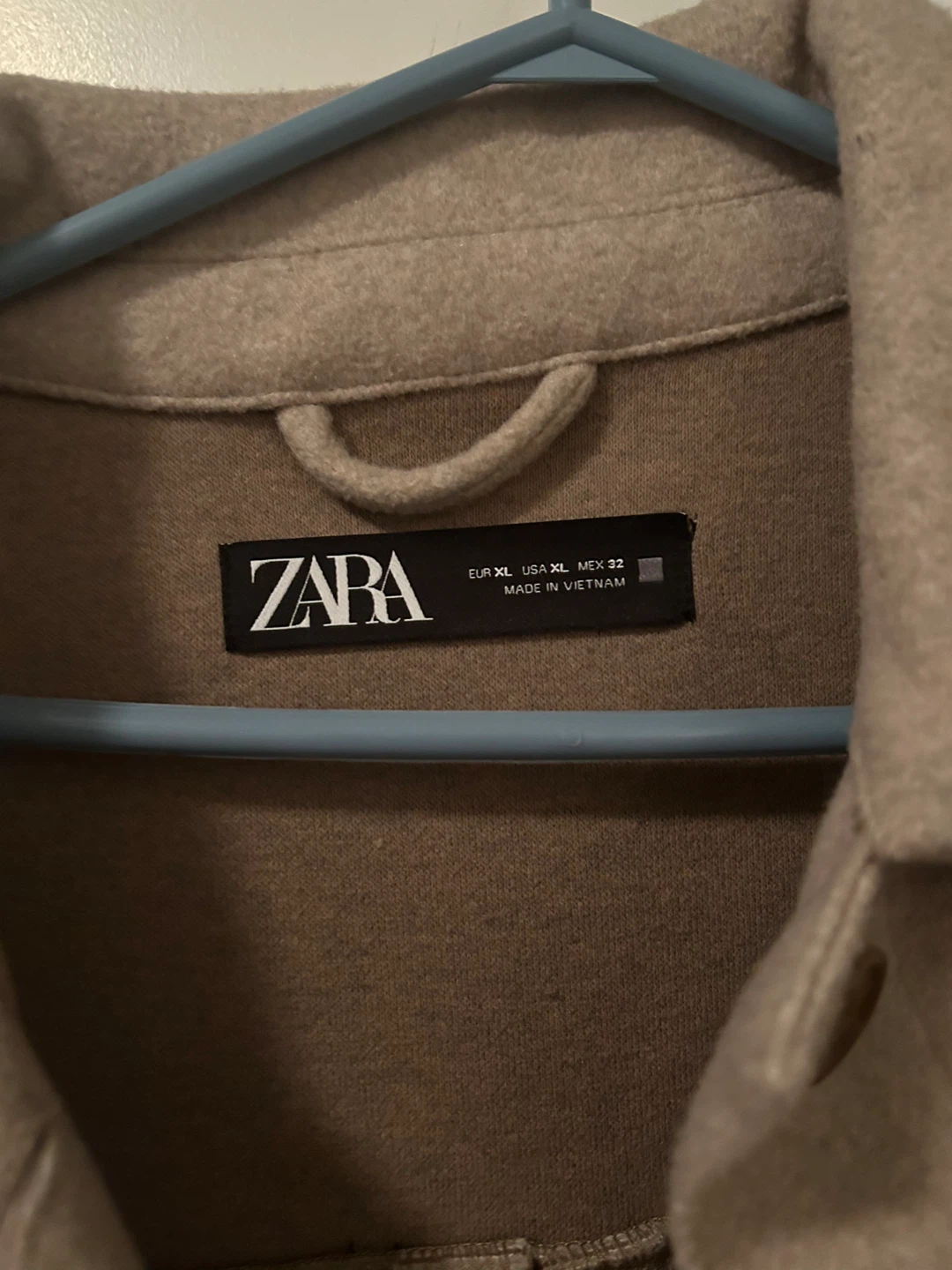 Zara Oversized Beige Wool Blend Shacket, XL - photo 2
