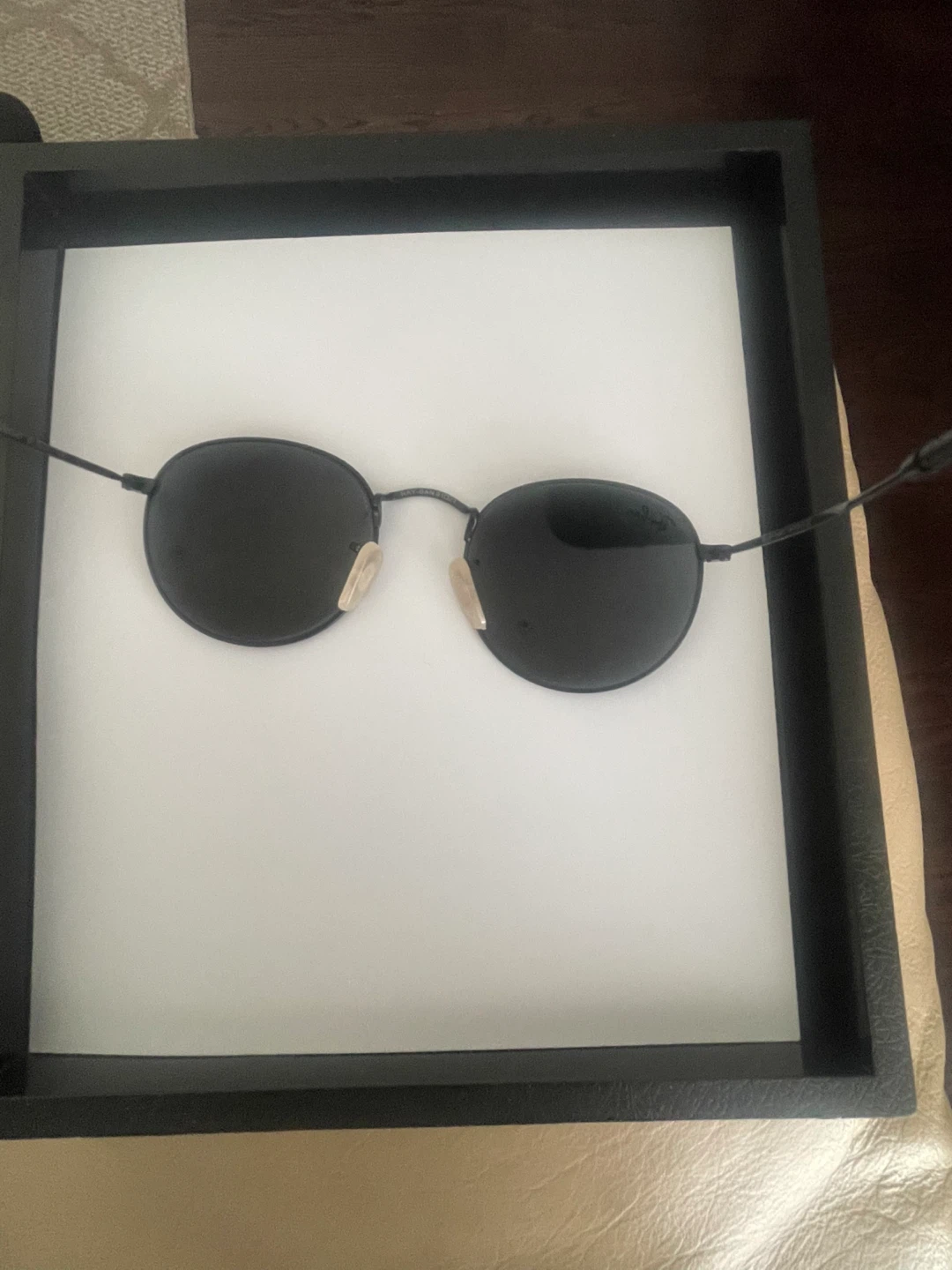 Ray-Ban Round Metal Sunglasses - Black - photo 4