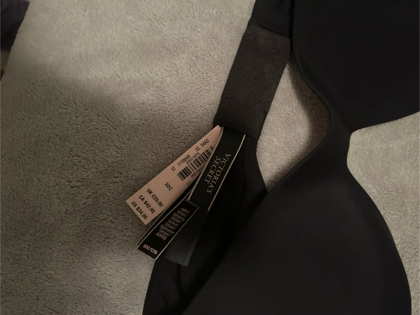 Victoria's Secret 32C Black Bra image indicator(2)