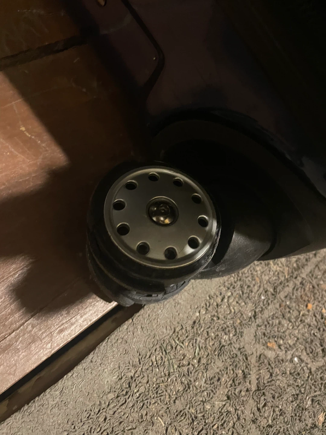 Used Blue Suitcase - Damaged Wheel - photo 3