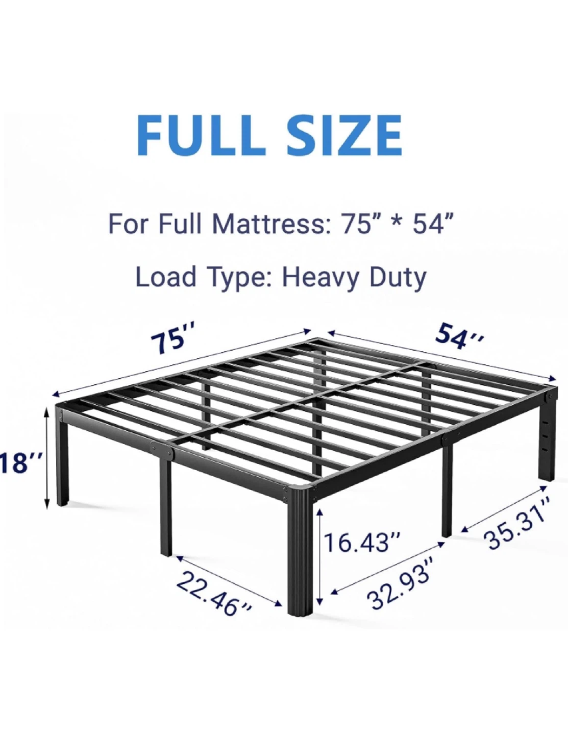 Nordicbed 12 Inch High Platform Bed Frame - Queen - photo 3
