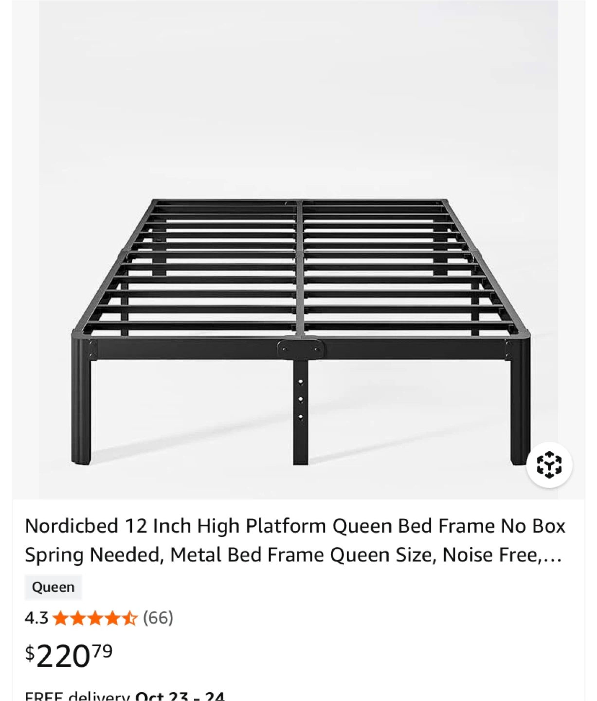 Nordicbed 12 Inch High Platform Bed Frame - Queen - photo 5