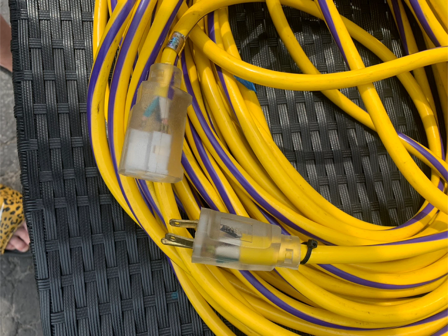 Yellow Heavy Duty Extension Cord - photo 2