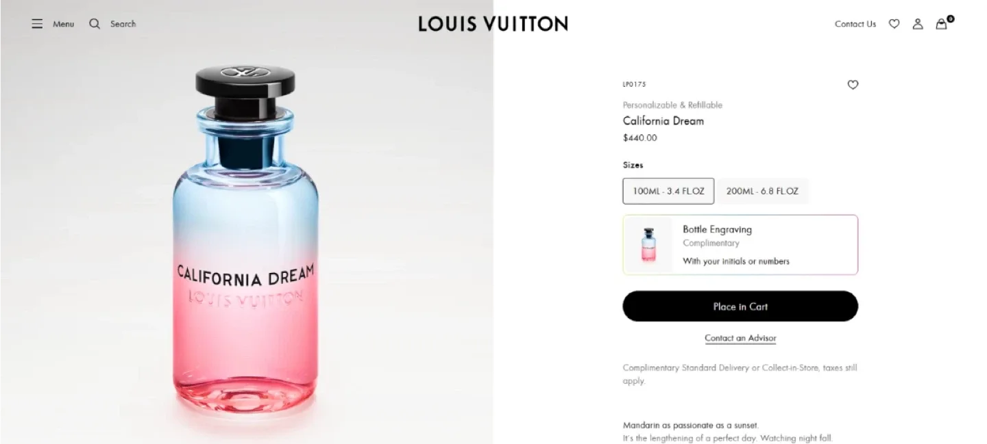 Louis Vuitton California Dream Perfume image indicator(7)