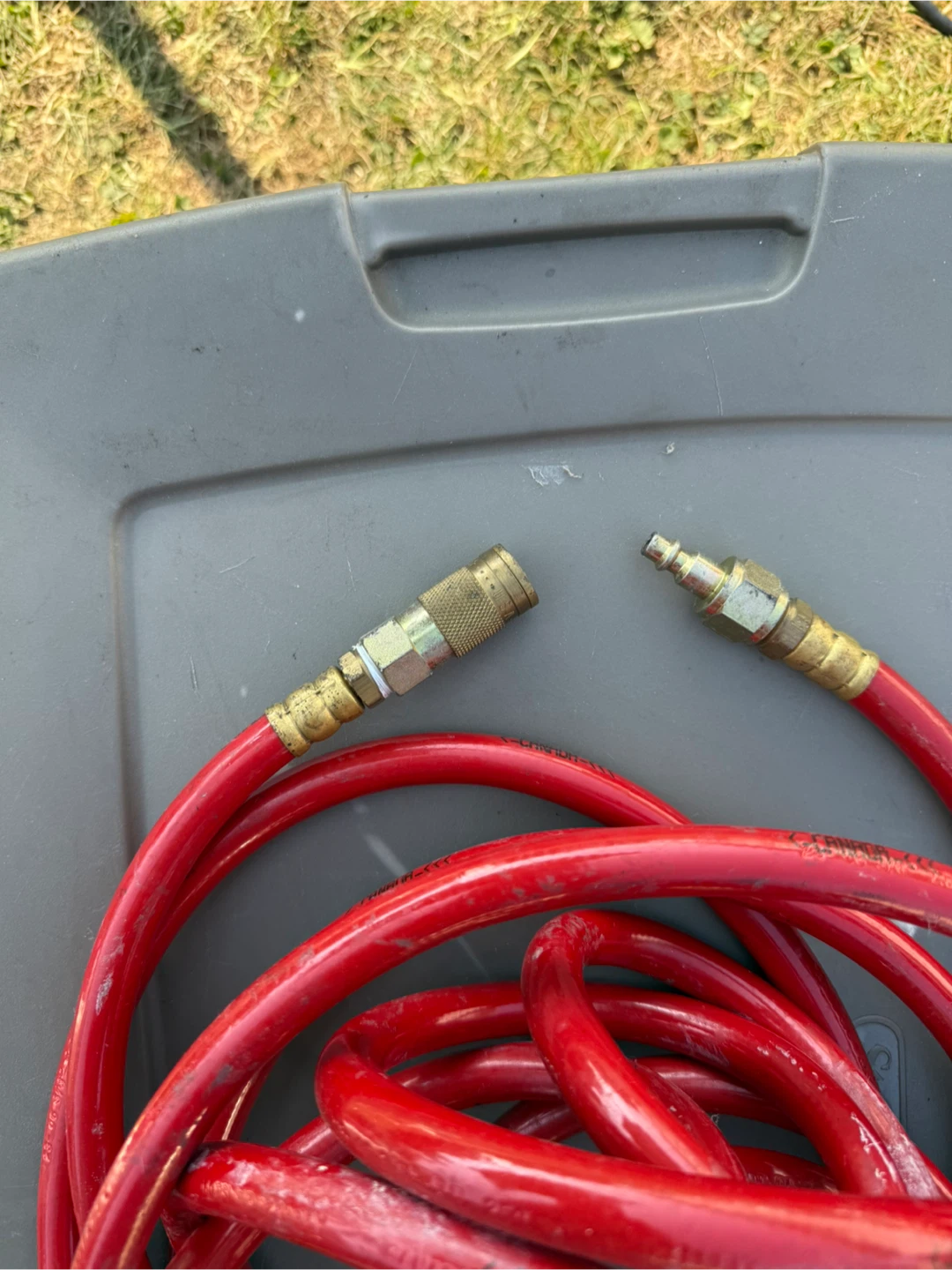 Red Air Compressor Hose - photo 2