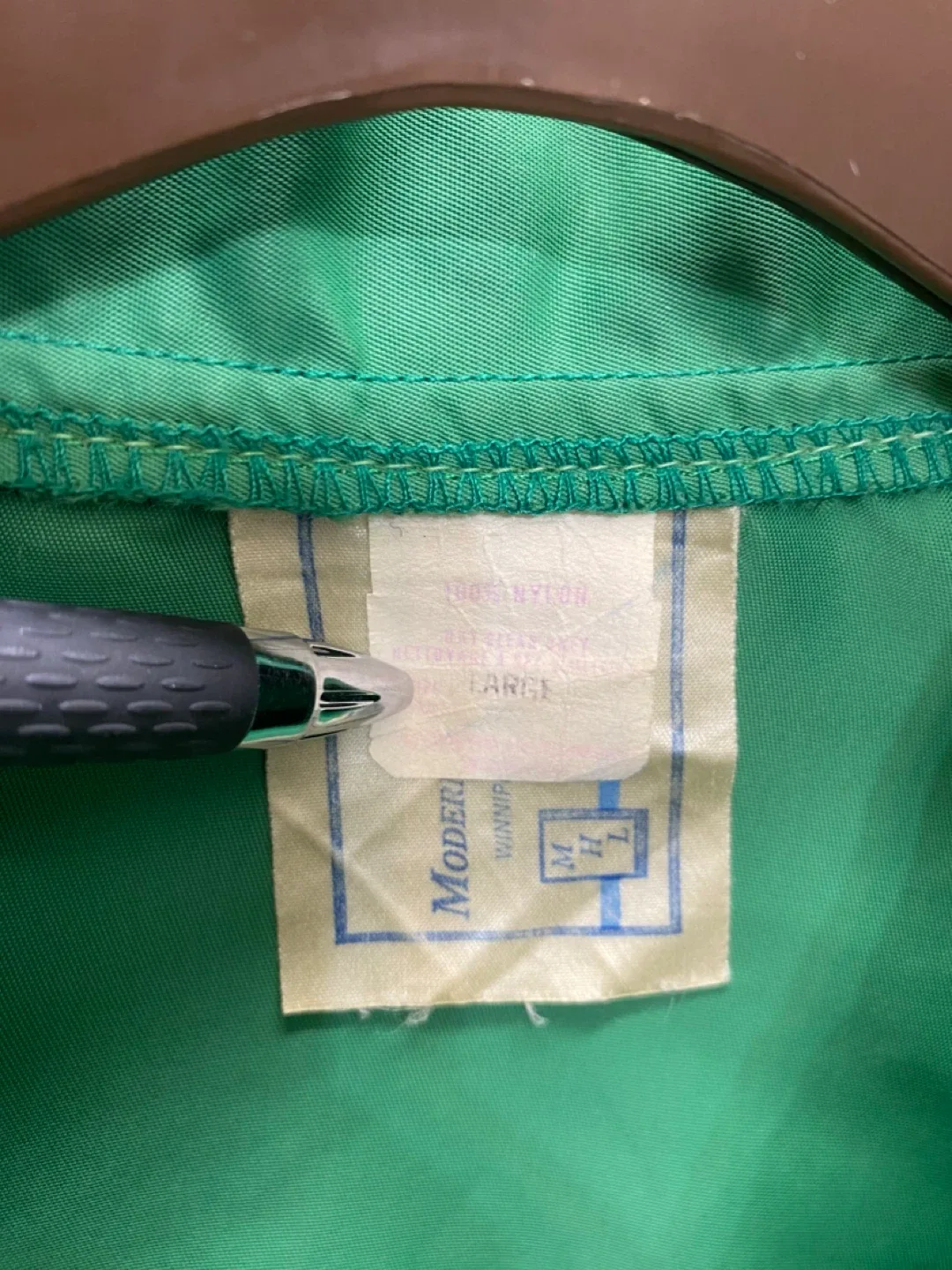 Vintage Co-Op Dairy Products Green Nylon Bomber Jacket - Large image indicator(5)