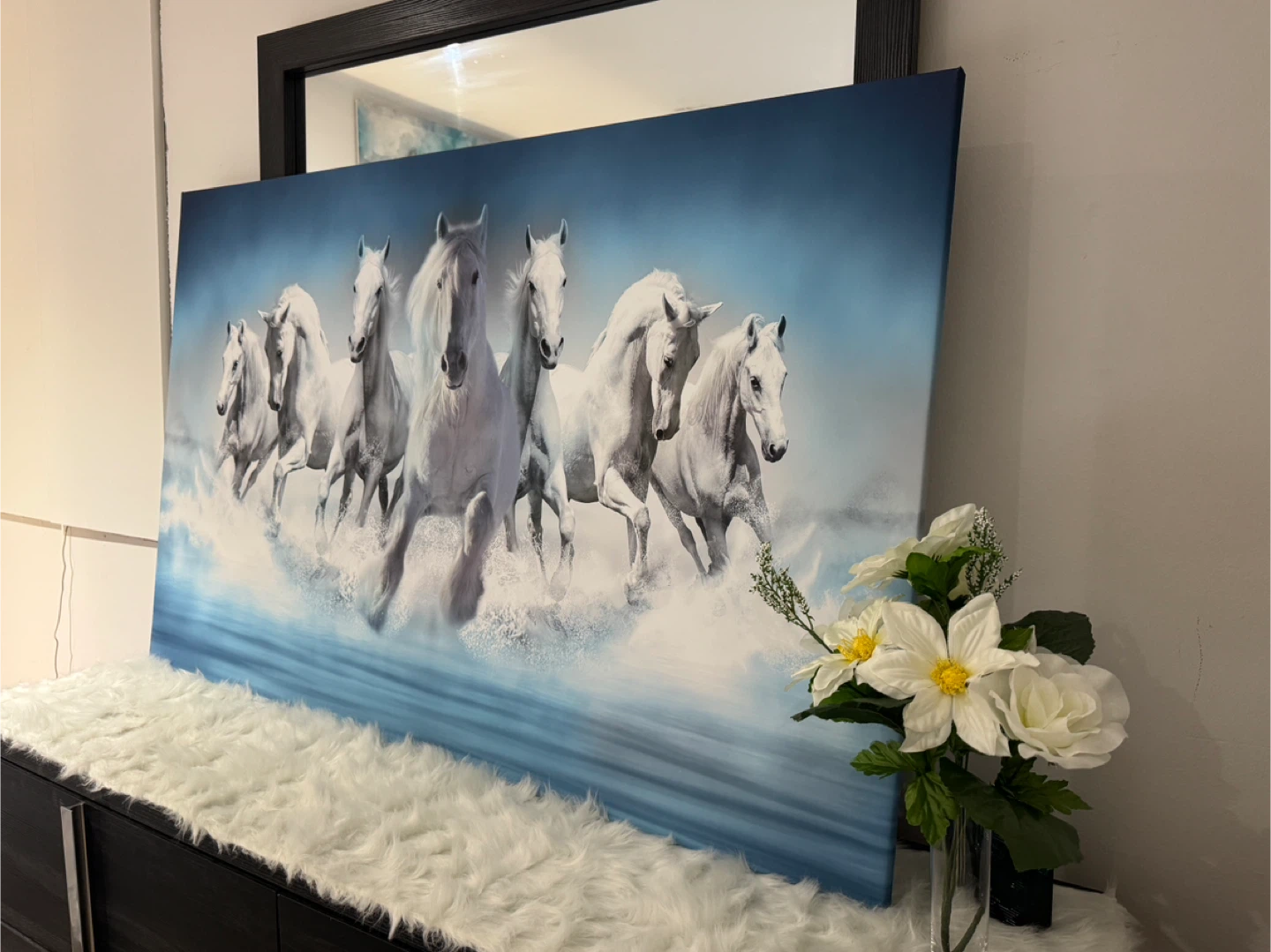 7 running horses canvas - photo 2