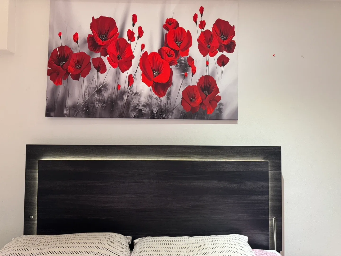 Red Floral Canvas Wall Art image indicator(2)