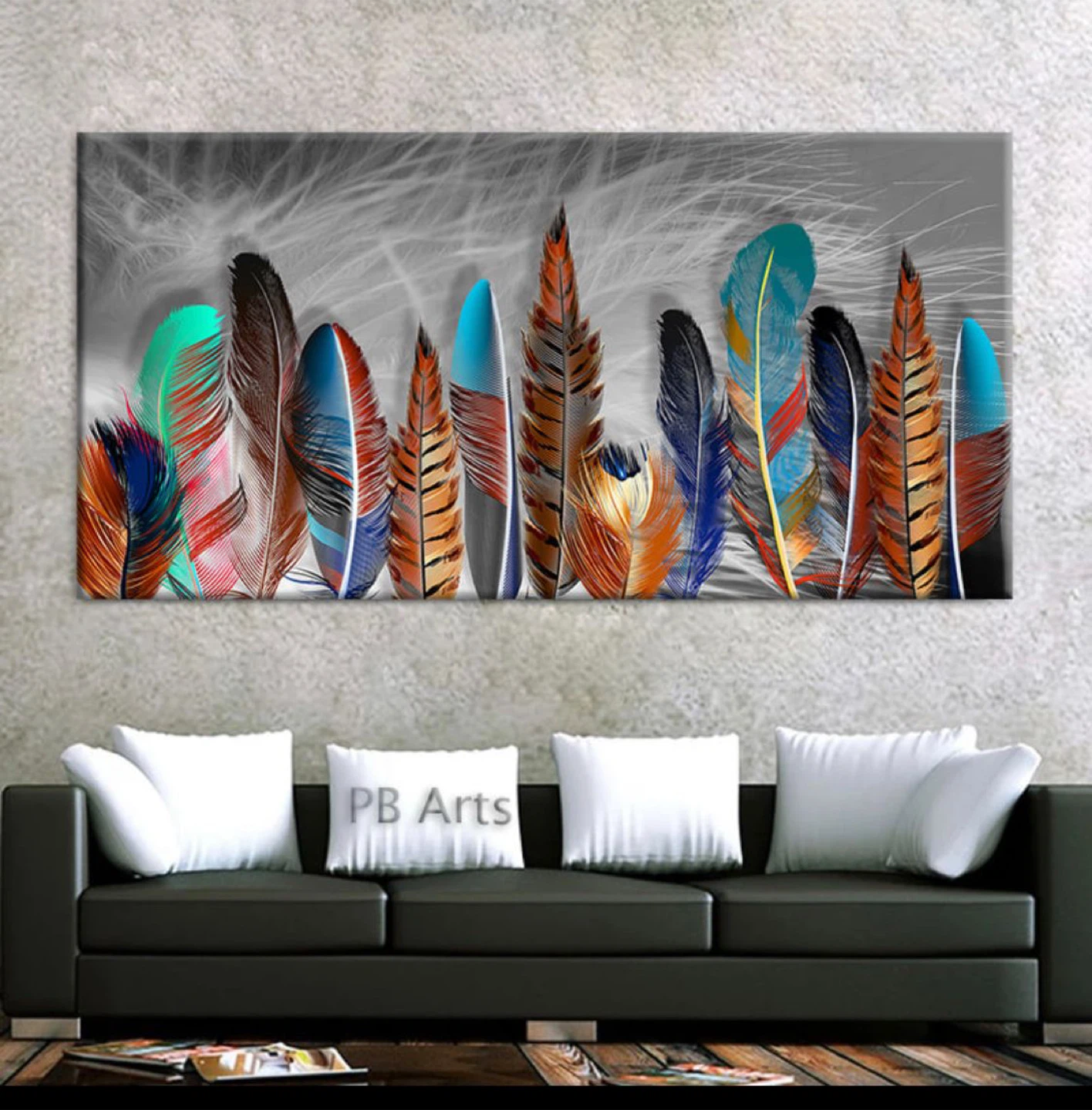 Feather Wall Art Canvas Print