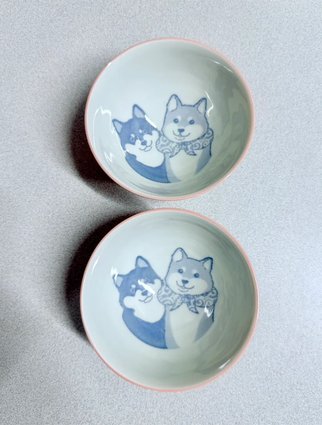 Cute Shiba Inu Rice Bowls - Made in Japan (Set of 2) image indicator(6)