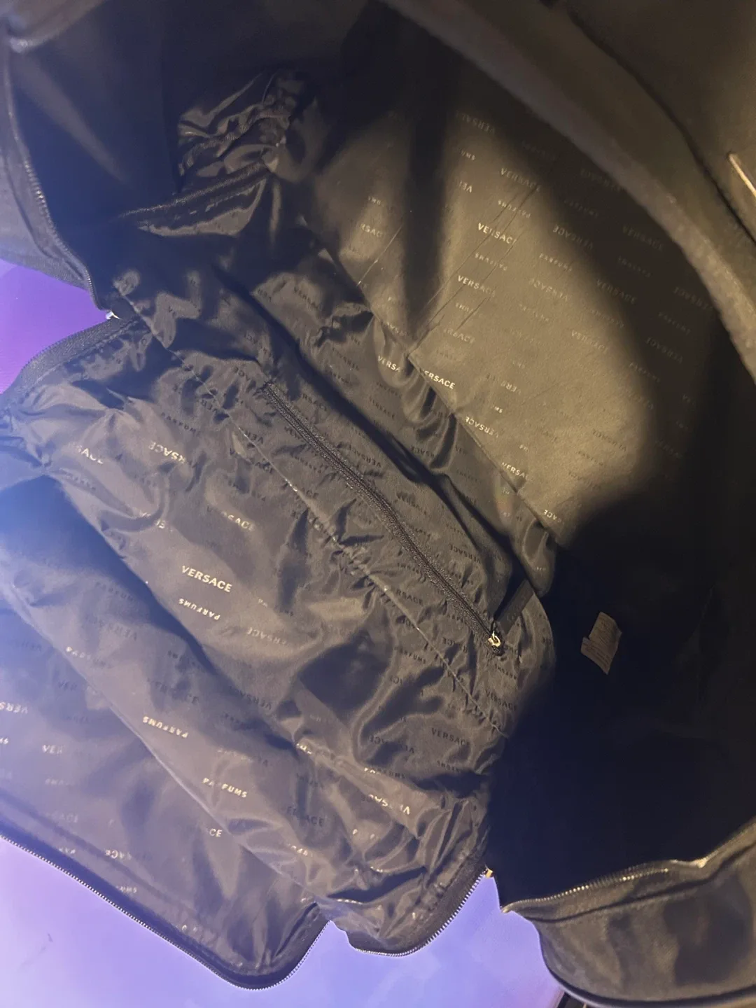 Versace Black Duffle Bag image indicator(6)