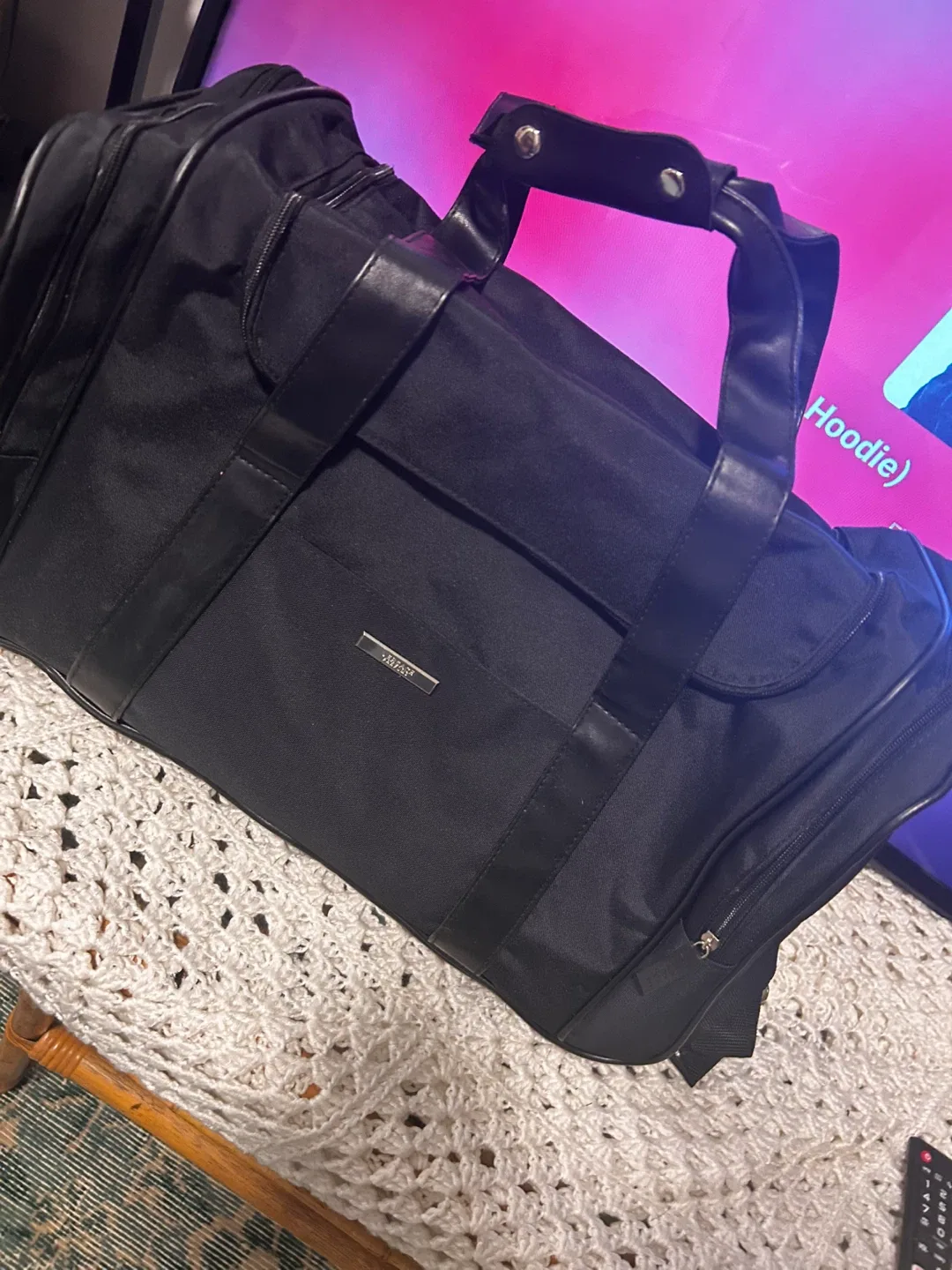 Versace Black Duffle Bag image indicator(4)