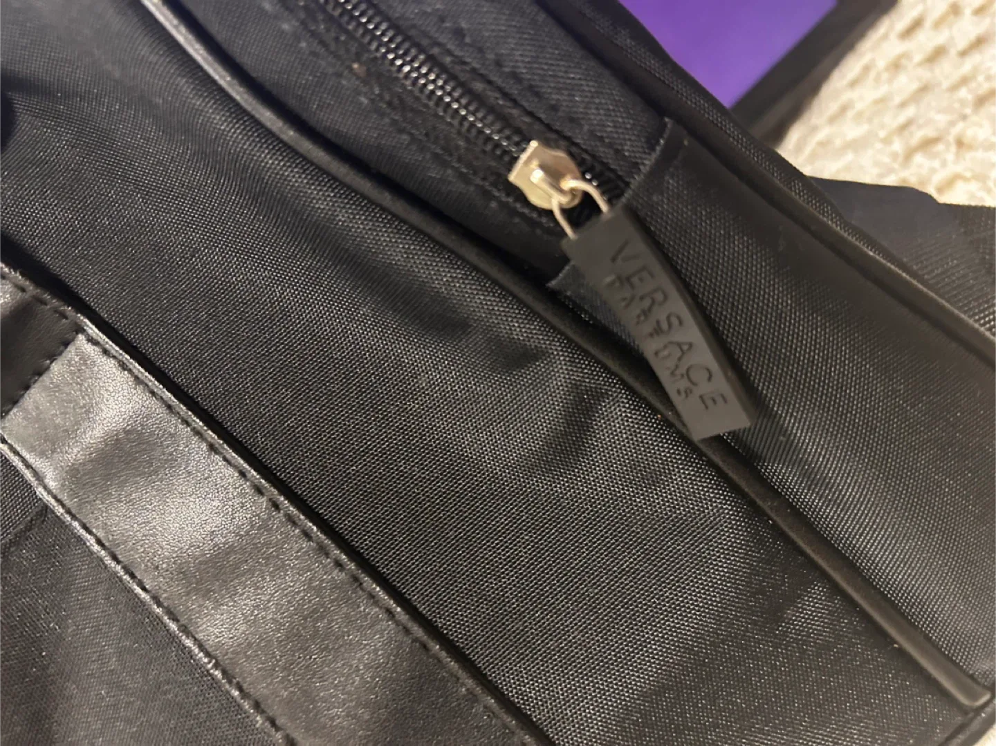 Versace Black Duffle Bag image indicator(5)