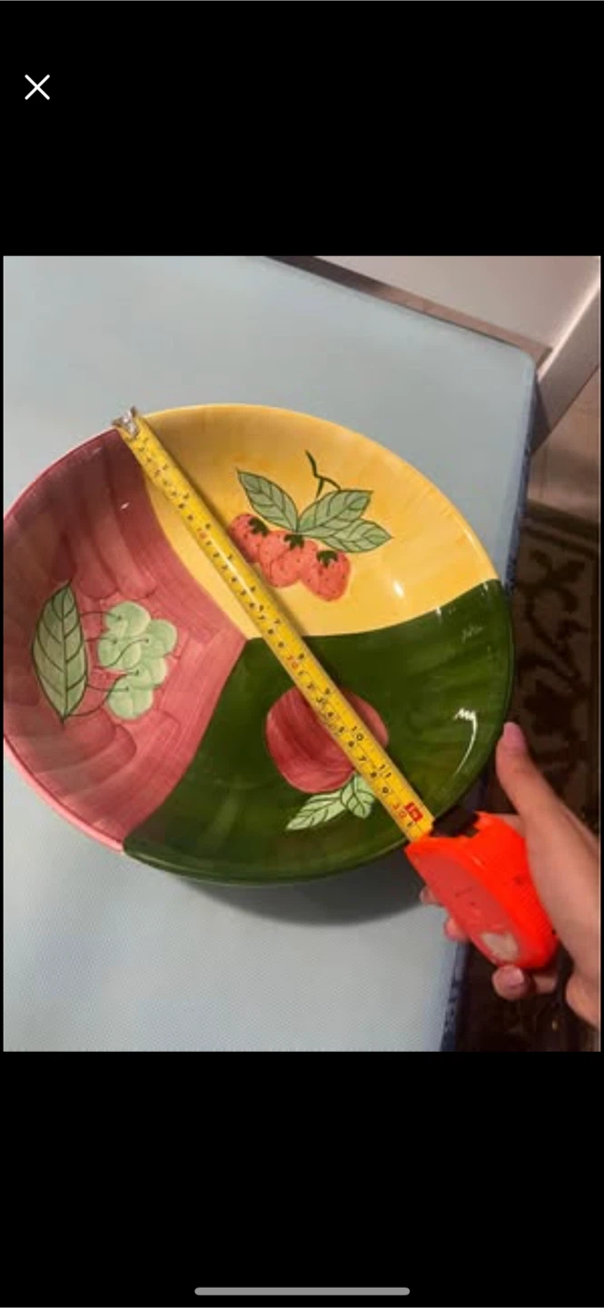 Vintage Divided Serving Plates - Fruit Design - photo 2