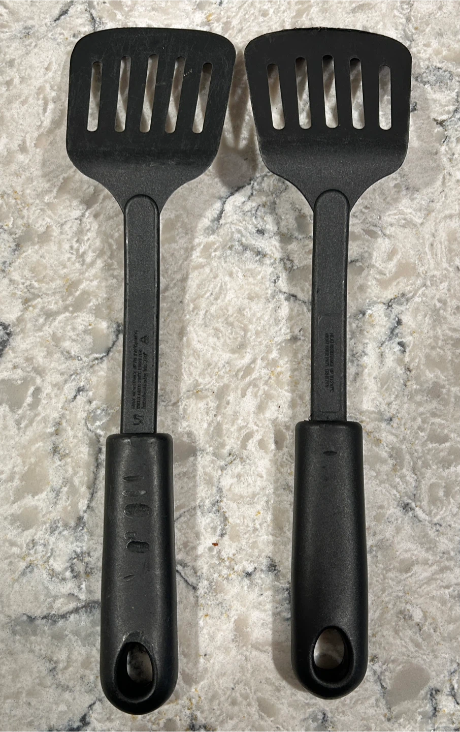 Two Black Slotted Spatulas - photo 2