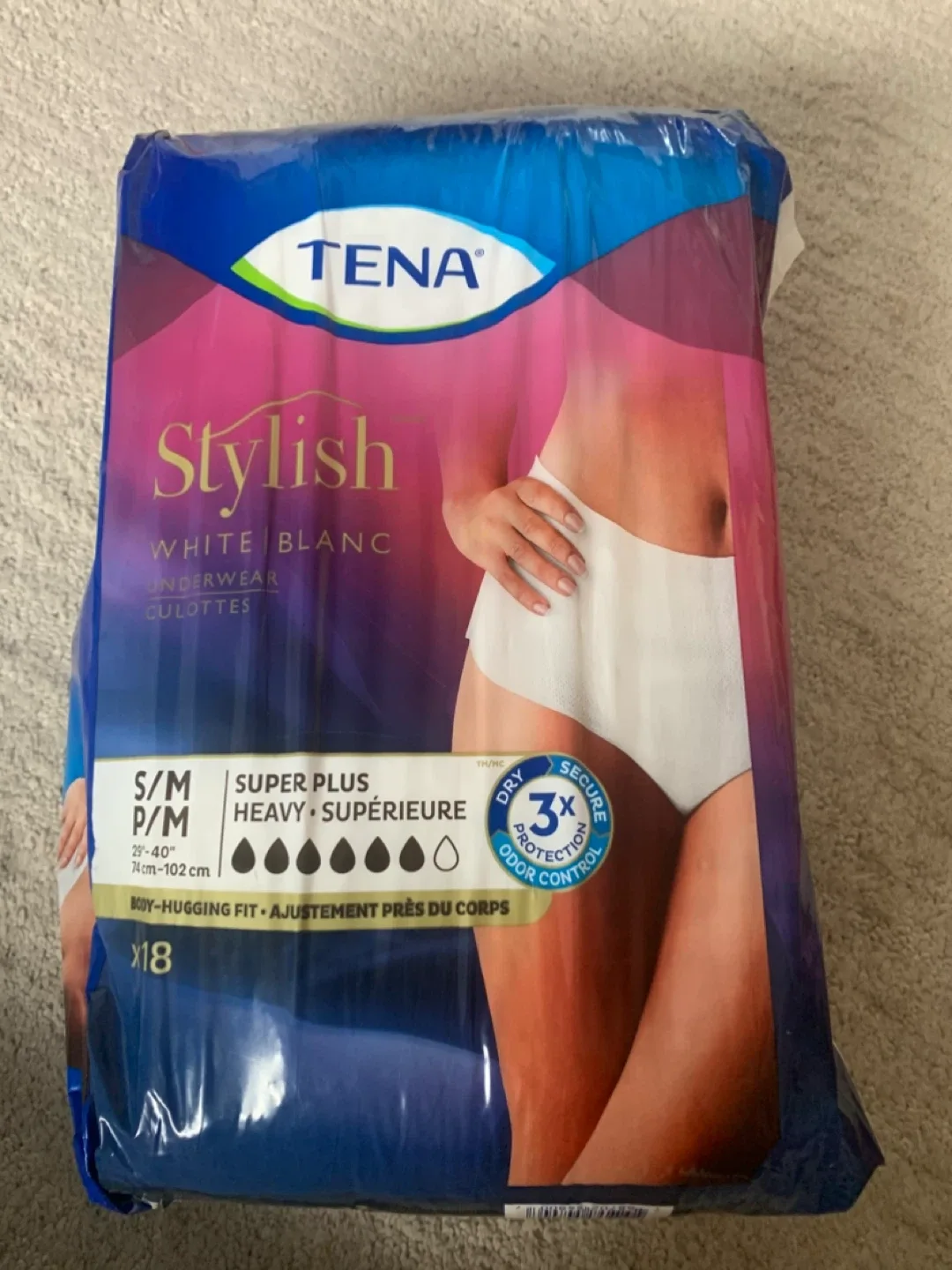TENA Stylish White Underwear S/M thumbnail