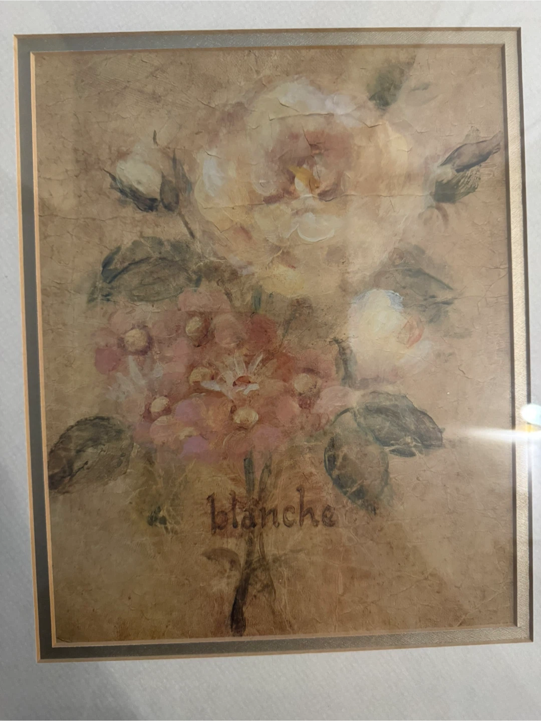 Blanche Floral Framed Art - photo 2