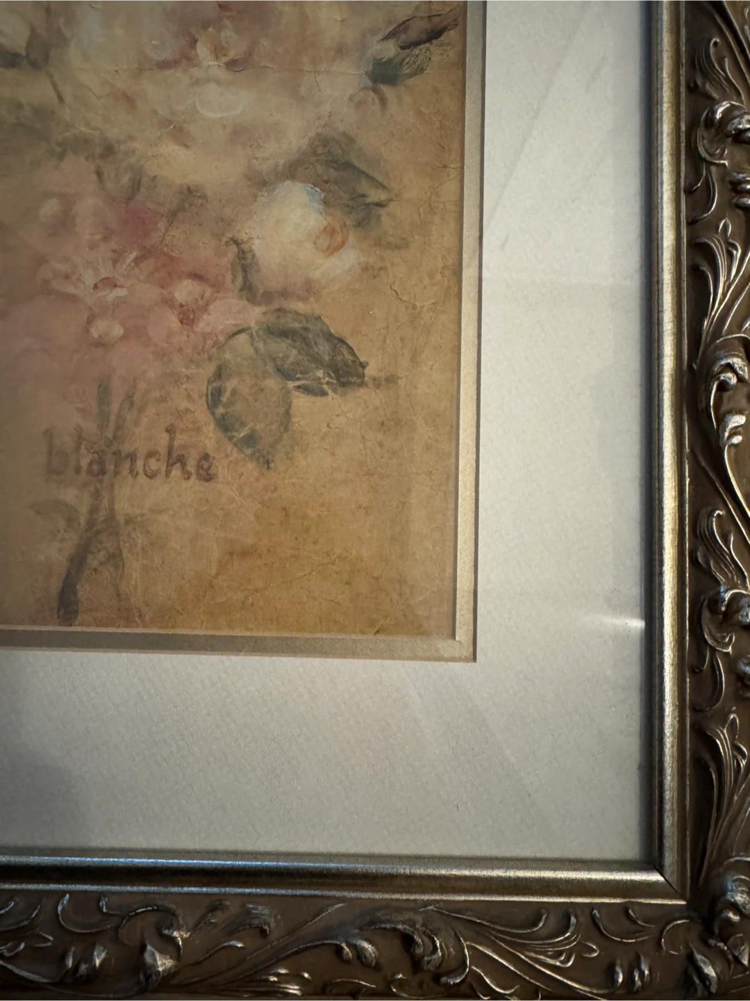 Blanche Floral Framed Art - photo 3