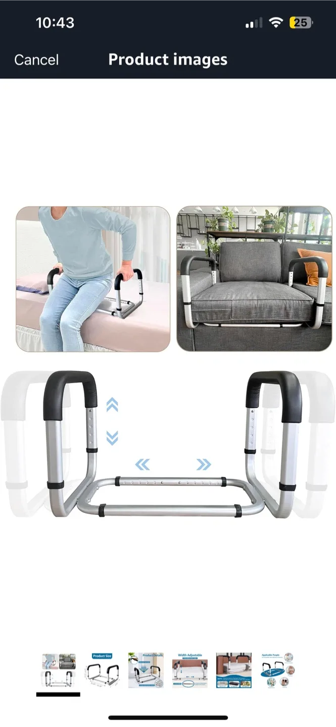 NEW RETAOLDTH Bed Assist Rail Grab Bar image indicator(3)