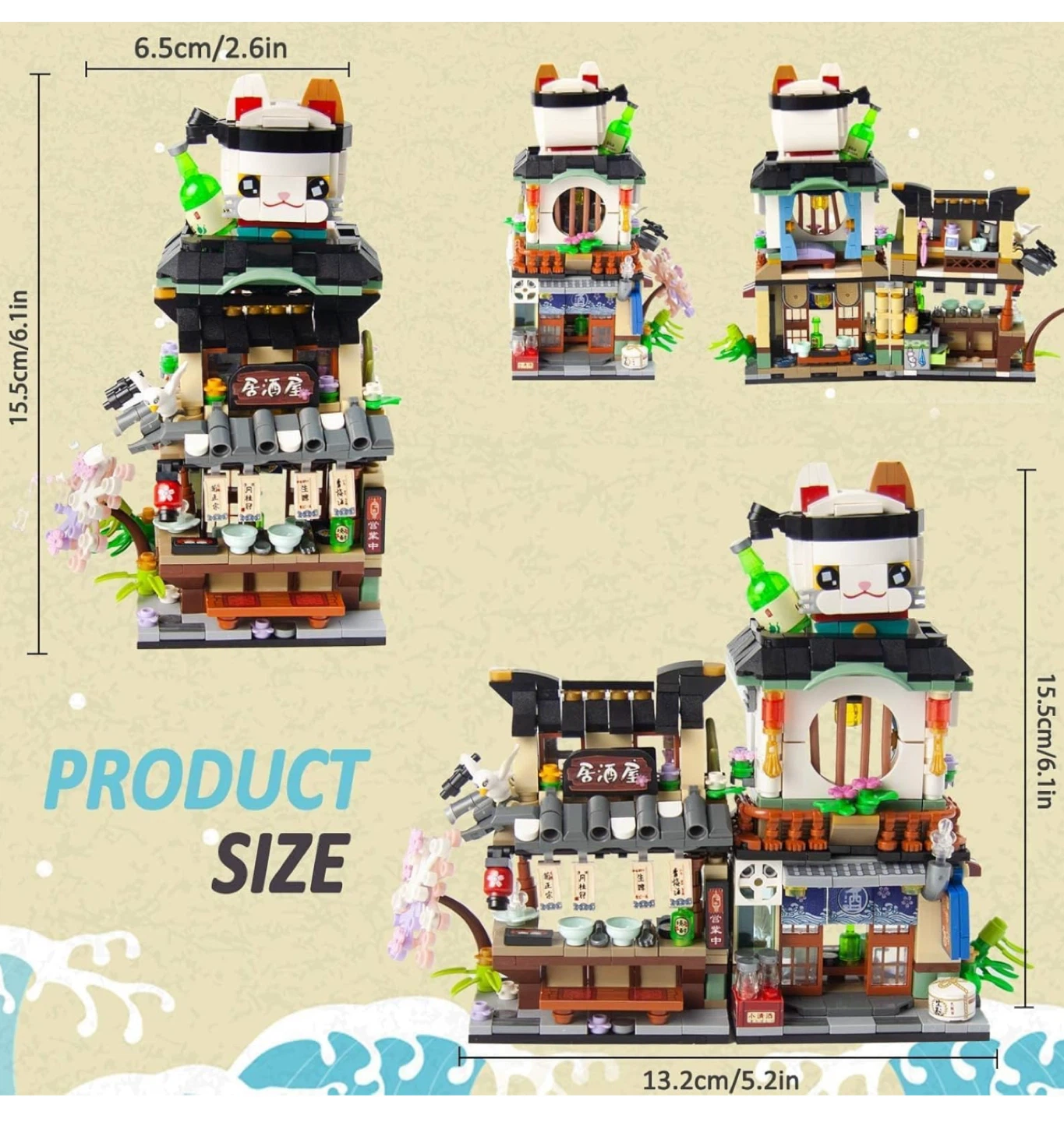 Foldable Japanese Street View Mini Blocks - photo 5