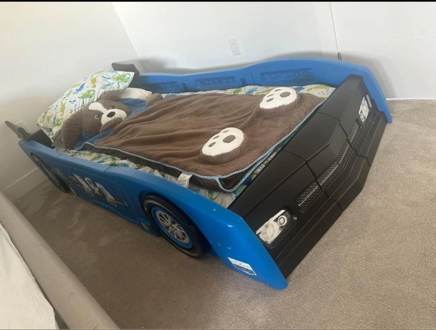 Kids Race Car Bed - Blue image indicator(5)