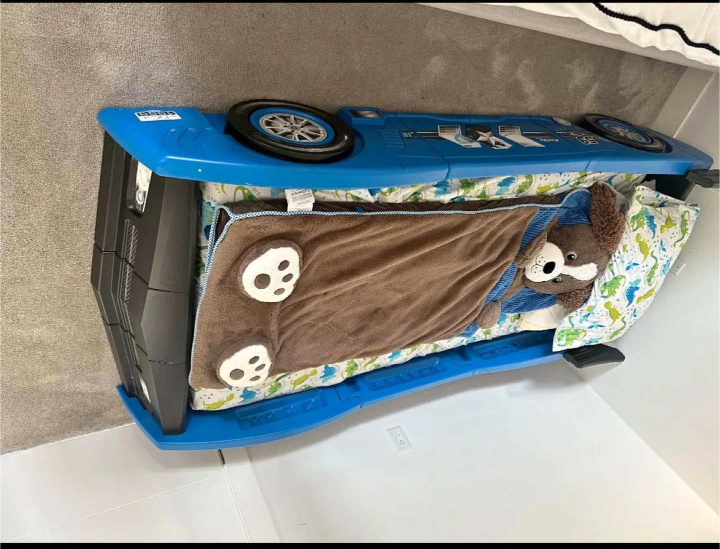 Kids Race Car Bed - Blue image indicator(6)