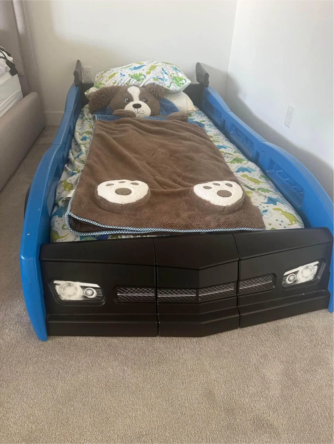 Kids Race Car Bed - Blue image indicator(4)