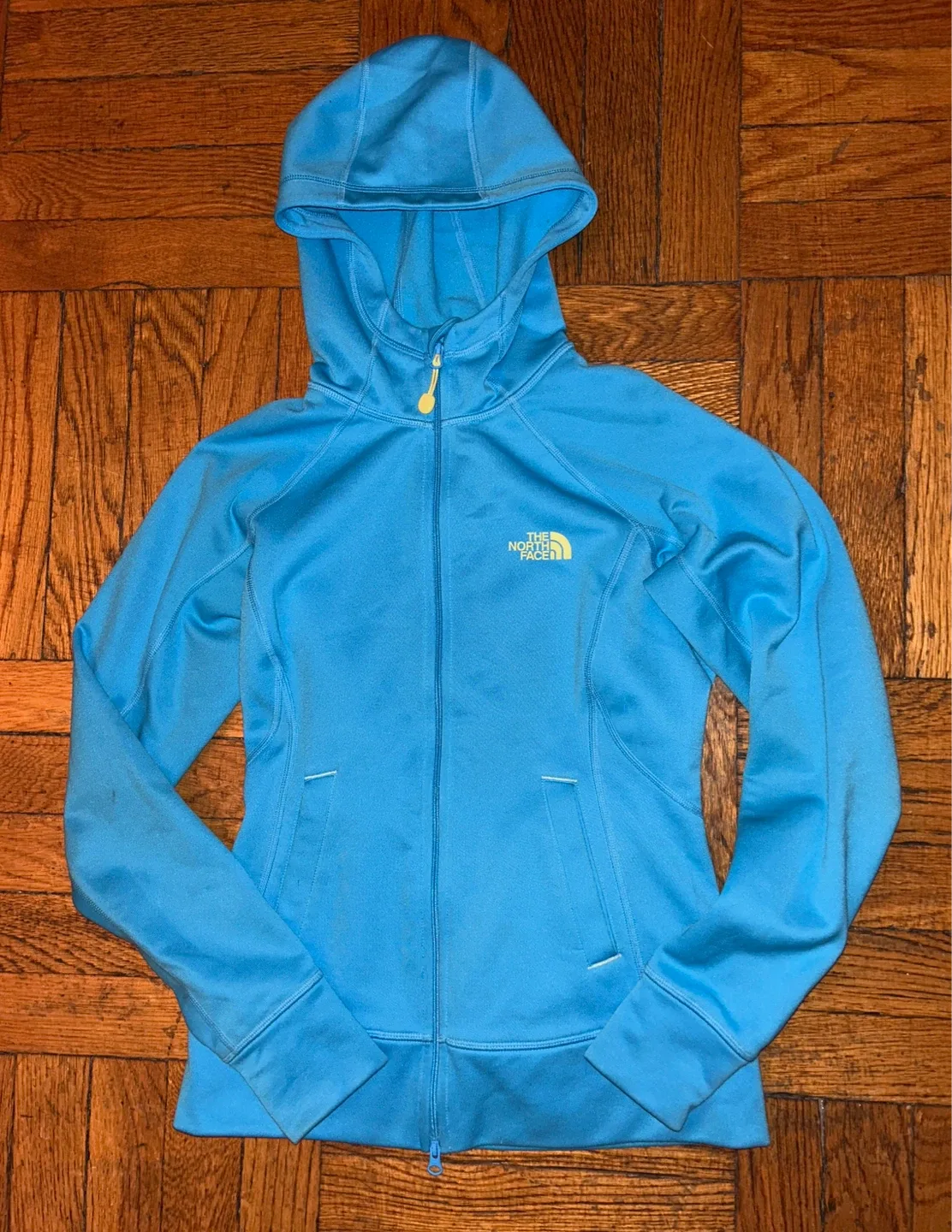 The North Face Full Zip Turquoise Hoodie - Women’s XS thumbnail