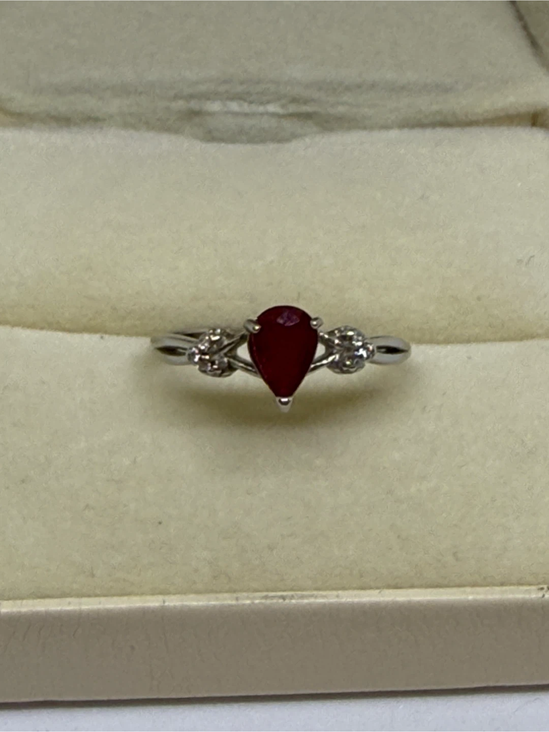 Natural Red Ruby S925 Silver Ring