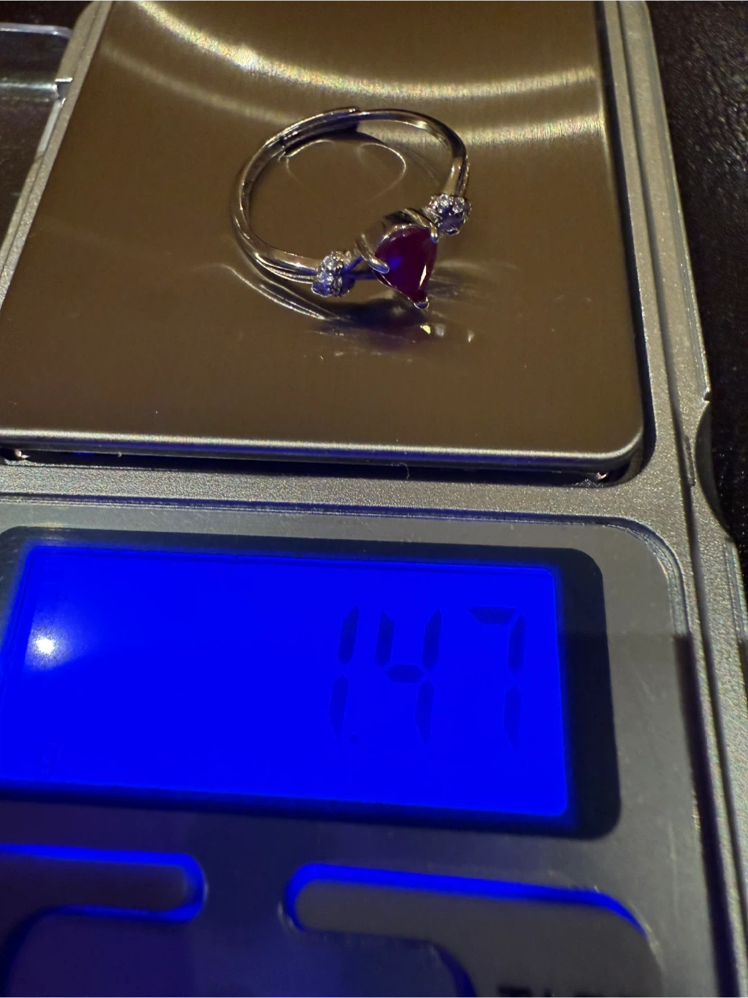 Natural Red Ruby S925 Silver Ring - photo 2