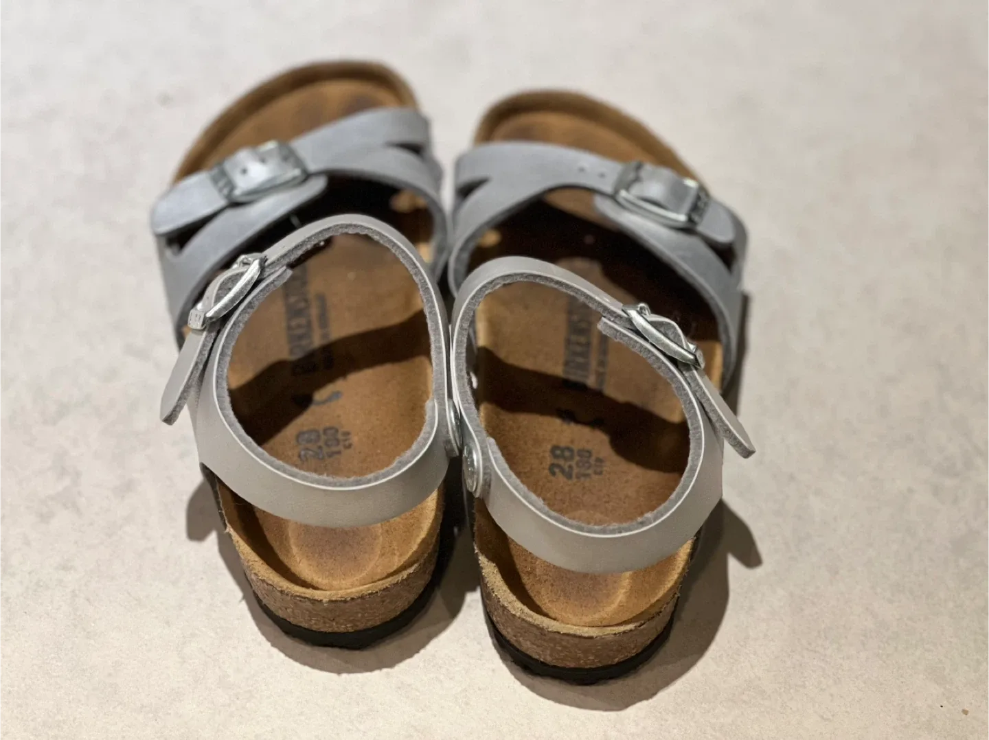 Birkenstock Rio Kids Sandals Silver Size 28 image indicator(2)