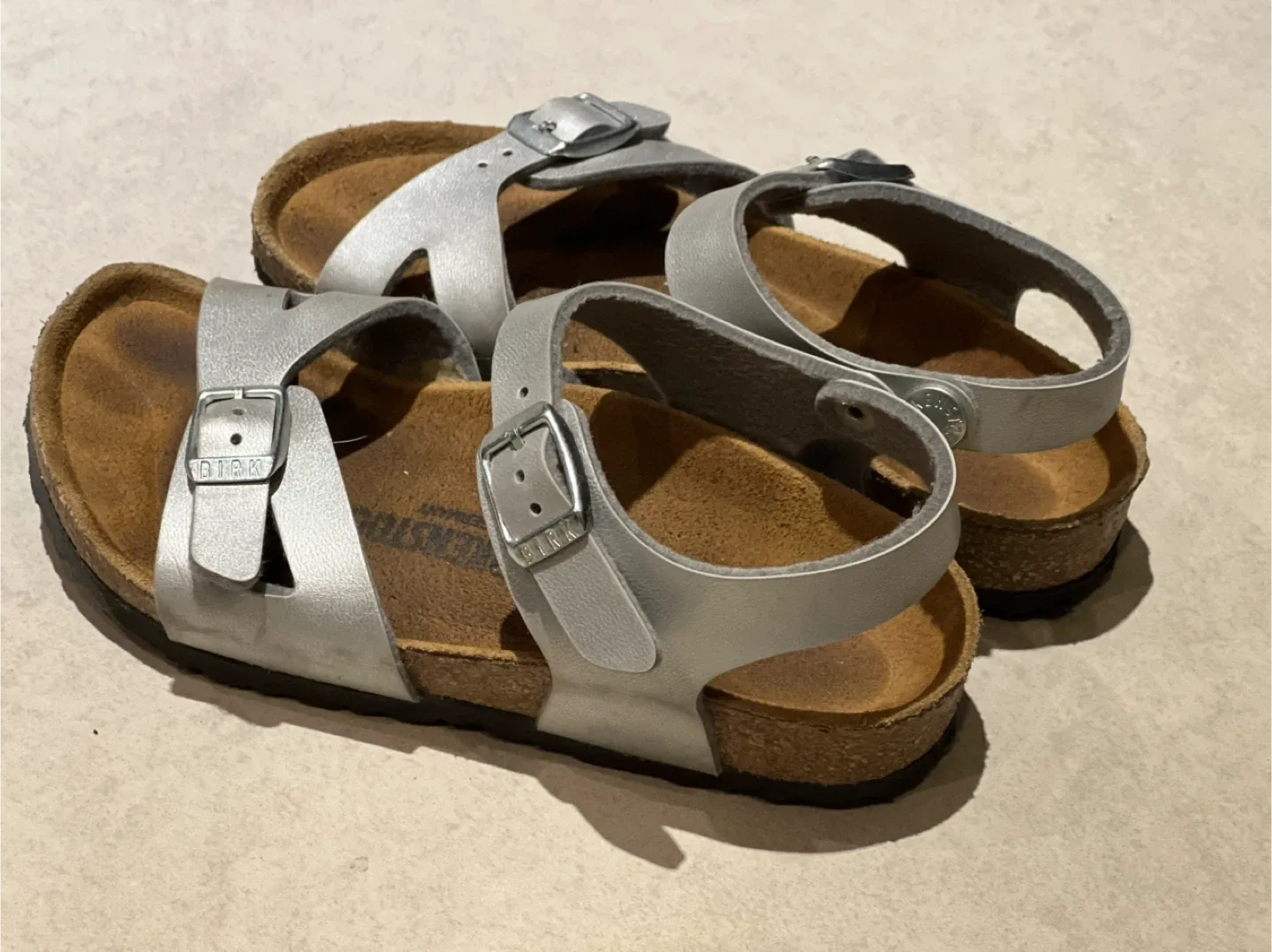 Birkenstock Rio Kids Sandals Silver Size 28 image indicator(3)