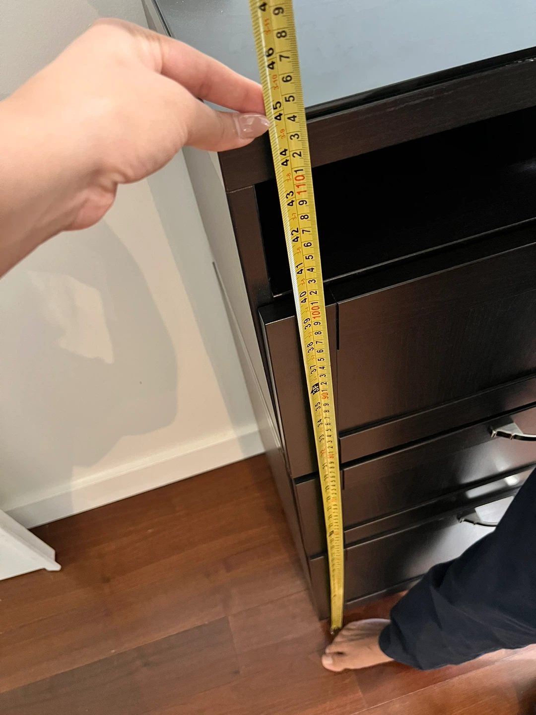 Dark Brown Dresser - 71" x 46" x 18" - photo 4