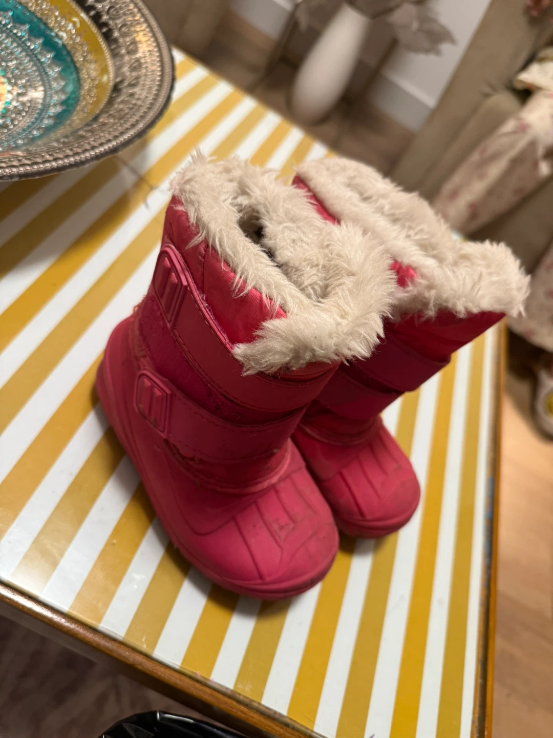 Pink Winter Boots - Size 8