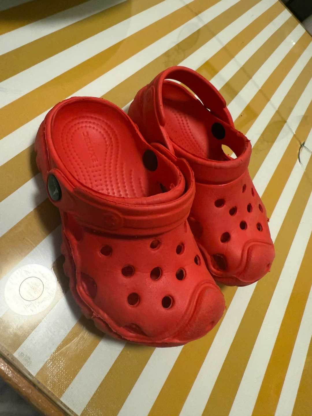 Red Crocs Kids Size 6