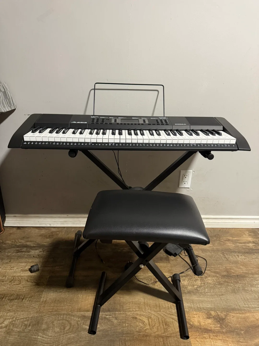 Alesis Coda 61 Digital Piano with Stand & Bench image indicator(4)