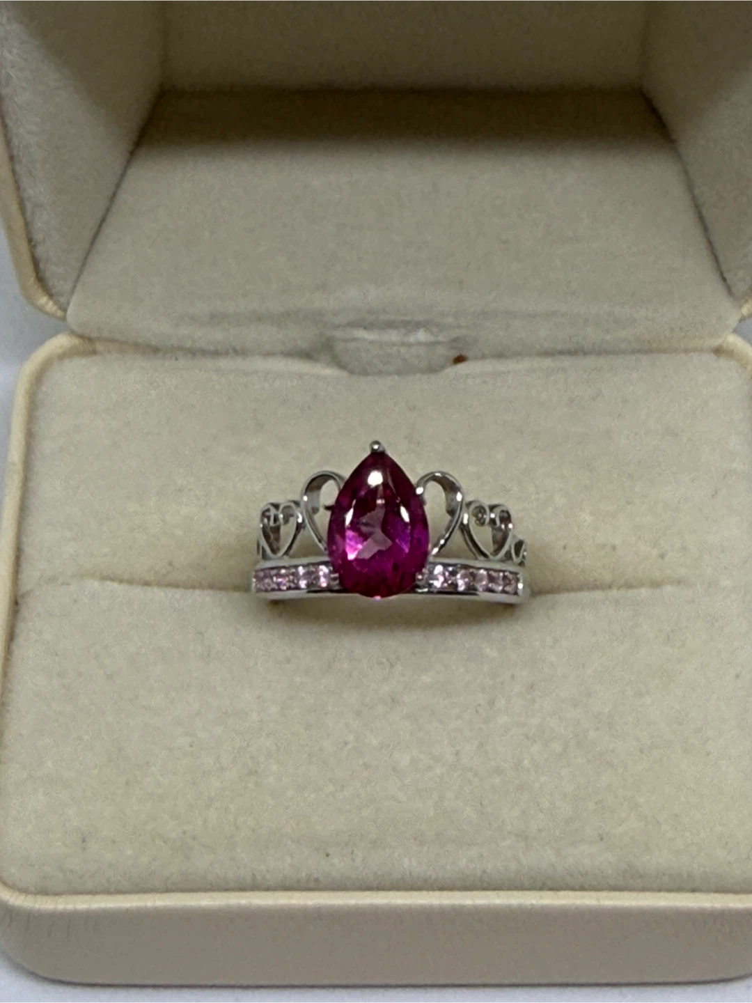 Natural Pink Topaz S925 Silver Ring