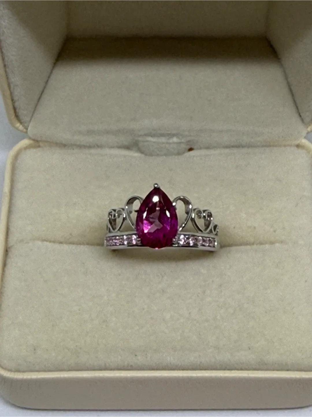 Natural Pink Topaz S925 Silver Ring thumbnail