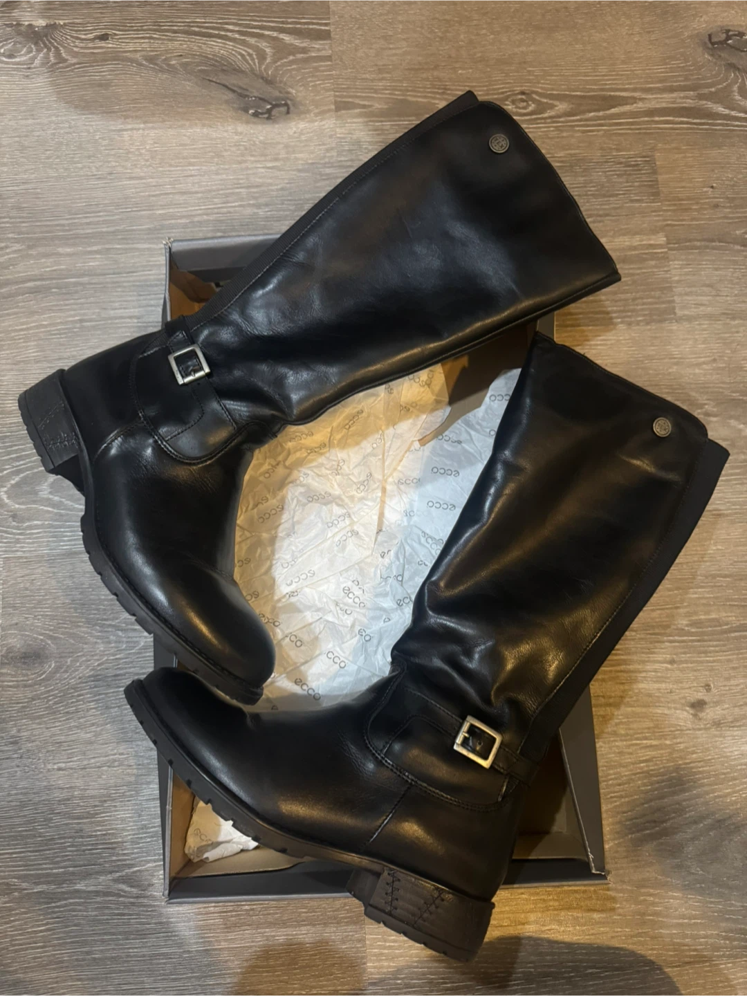 Ecco Babett Wedge High Cut Zip Boots - US 8-8.5