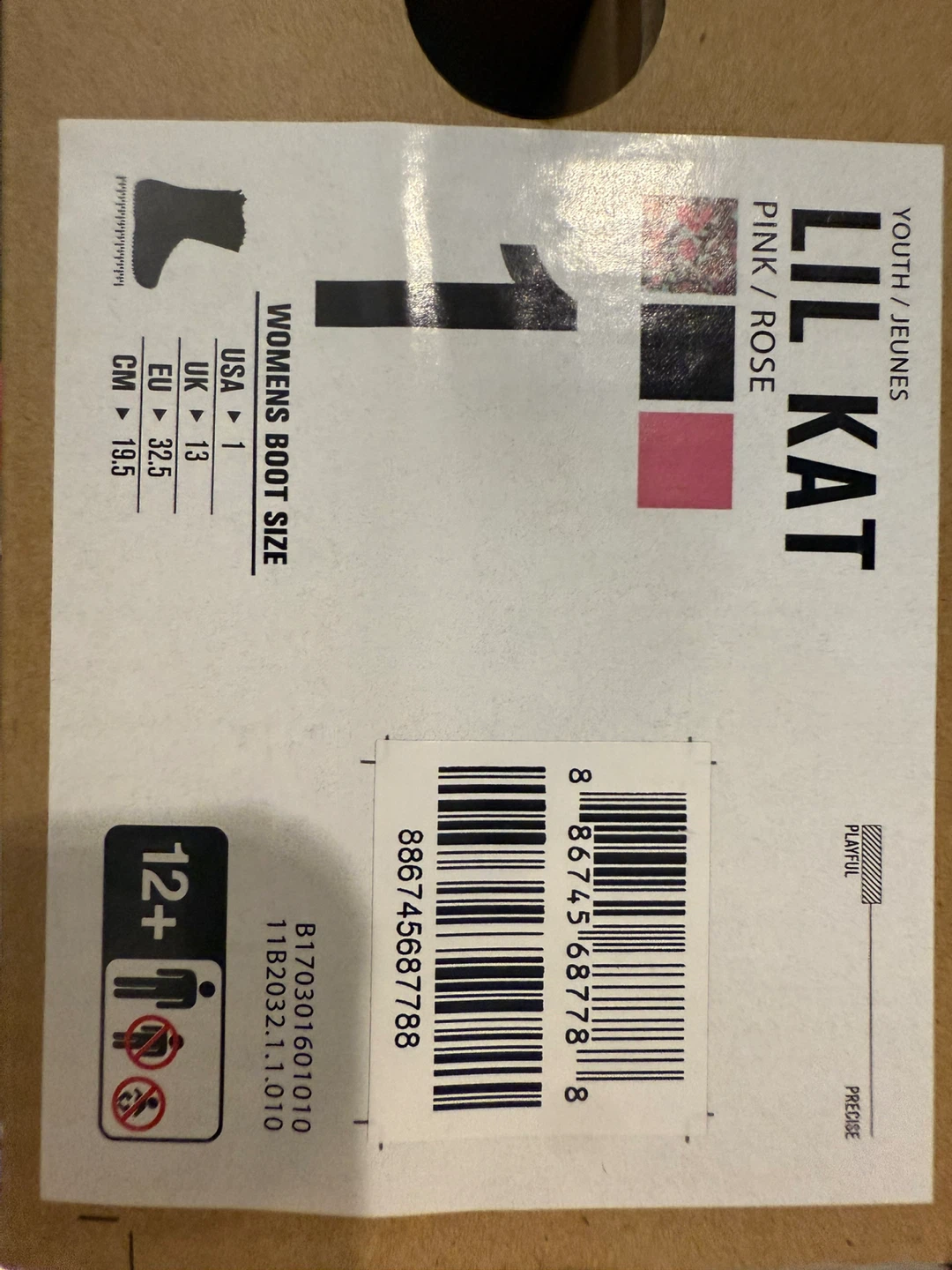 K2 Lil Kat Youth Snowboard Boots - Size 1 - photo 2
