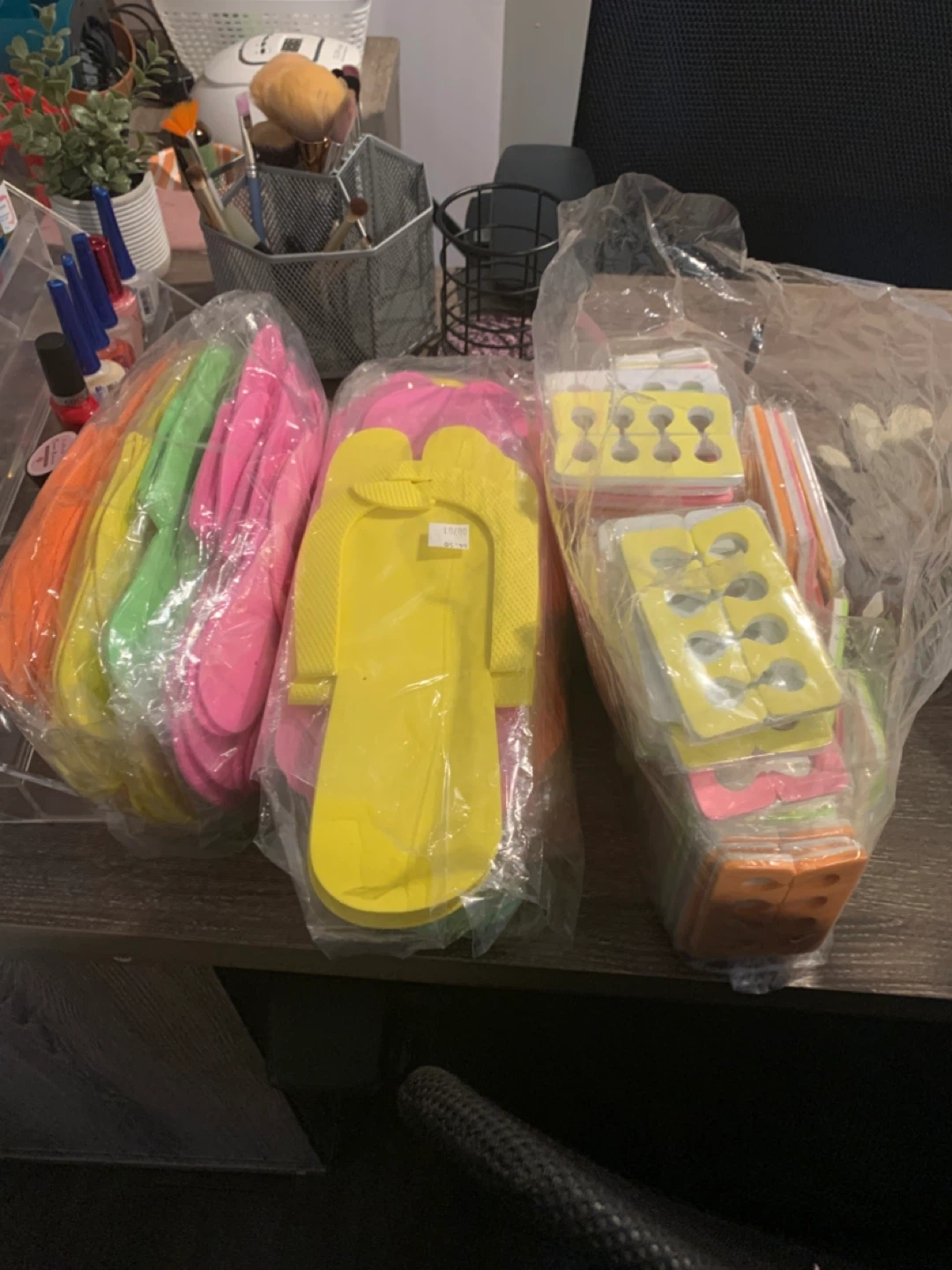 Bulk Lot of Disposable Foam Slippers & Toe Separators