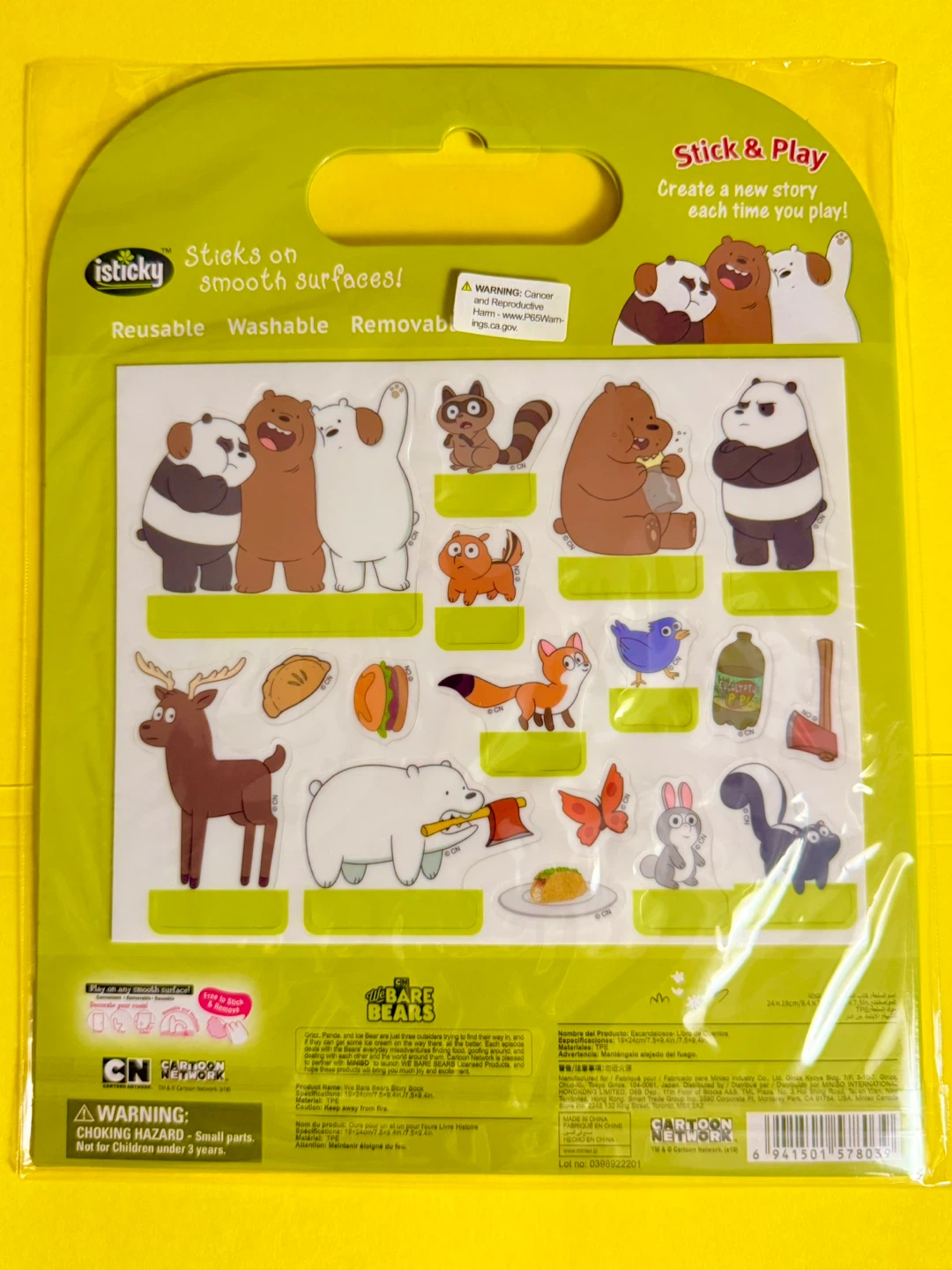 We Bare Bears Forest Party Portable Sticker Pack - New - photo 2