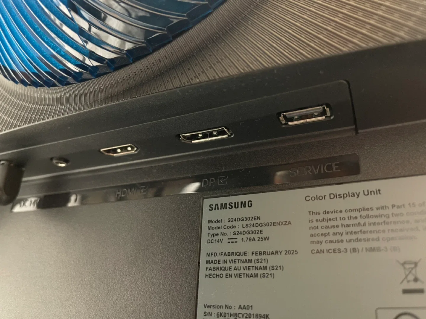 Samsung 24-Inch Odyssey G3 Series FHD Gaming Monitor image indicator(8)