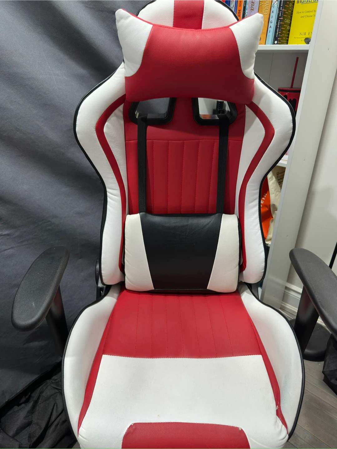 Red and White Gaming Chair
